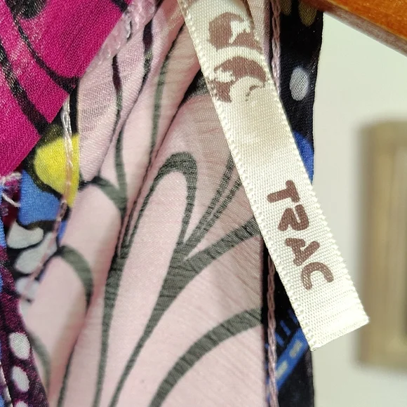 Trac Purple and Red Halter Backless Sundress - Picture 3 of 7